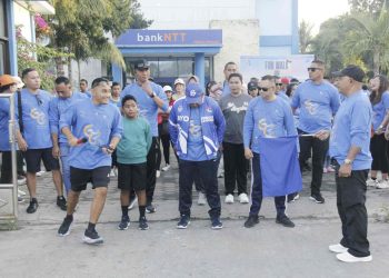 Bank NTT Gelar Fun Walk & Zumba Party Sambut HUT ke 63, Bupati Lembata Lepas Start