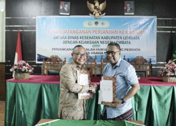 Kejari Lembata teken MoU dengan Dinkes Lembata dalam Penanganan Masalah Hukum Perdata dan Tata Usaha Negara