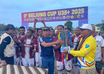 Tutup Turnamen D’Bliung Cup, Bupati Lembata Resmikan Lapangan Sepak Bola Dadu Bliung Kolipadan