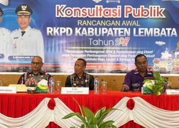 Wakil Bupati Lembata Buka Konsultasi Publik Rancangan Awal RKPD Tahun 2027