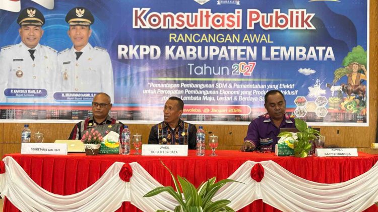 Wakil Bupati Lembata Buka Konsultasi Publik Rancangan Awal RKPD Tahun 2027
