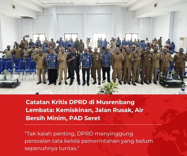 Catatan Kritis DPRD di Musrenbang Lembata: Kemiskinan, Jalan Rusak, Air Bersih Minim, PAD Seret