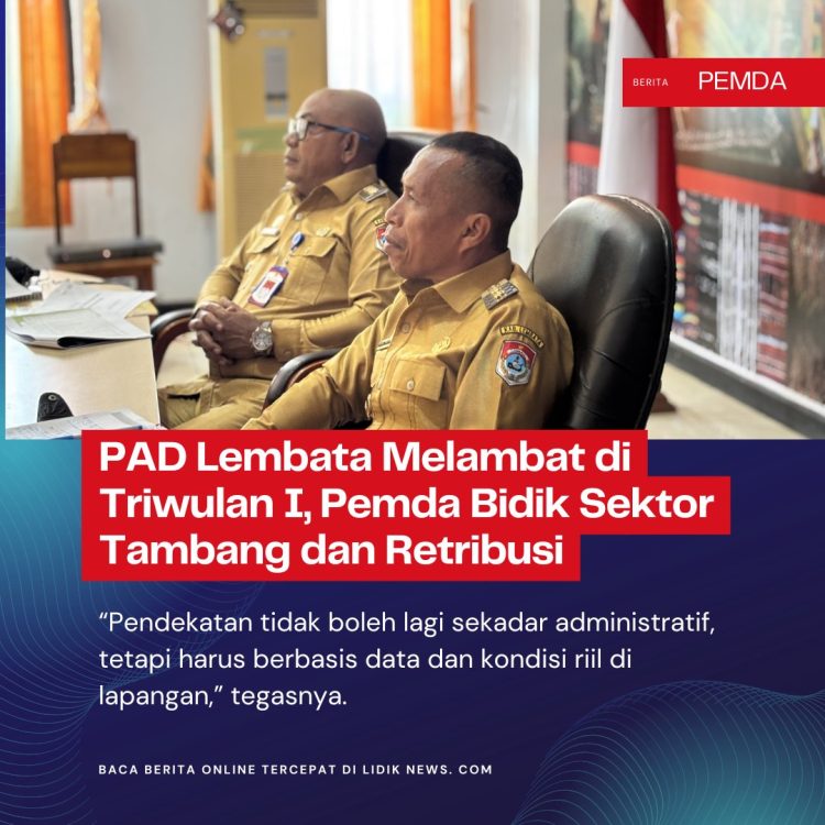 PAD Lembata Melambat di Triwulan I, Pemda Bidik Sektor Tambang dan Retribusi