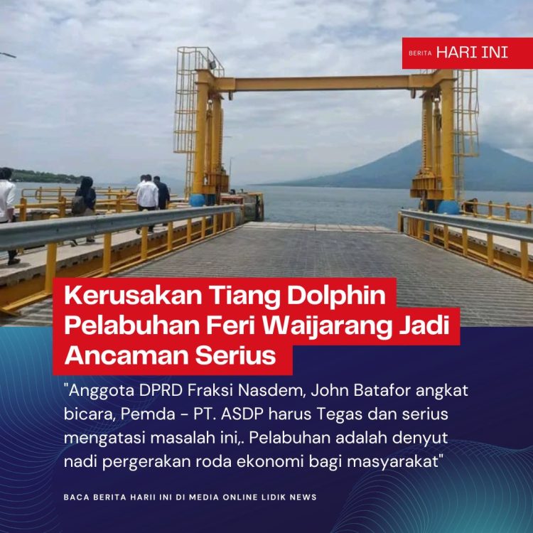Kerusakan Tiang Dolphin Pelabuhan Feri Waijarang Jadi Ancaman Serius Roda Ekonomi Lembata