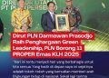 Dirut PLN Darmawan Prasodjo Raih Penghargaan Green Leadership, PLN Borong 11 PROPER Emas KLH 2025