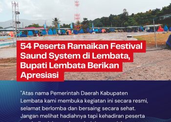 54 Peserta Ramaikan Festival Saund System di Lembata, Bupati Lembata Berikan Apresiasi