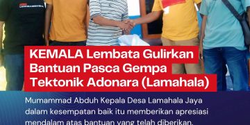 KEMALA Lembata Gulirkan Bantuan Pasca Gempa Tektonik Adonara di Kantor Desa Lamahala