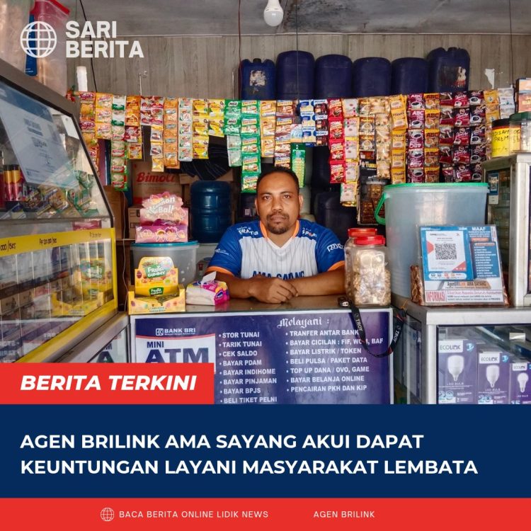 Agen BRILink Ama Sayang Akui dapat Keuntungan Layani Masyarakat Lembata
