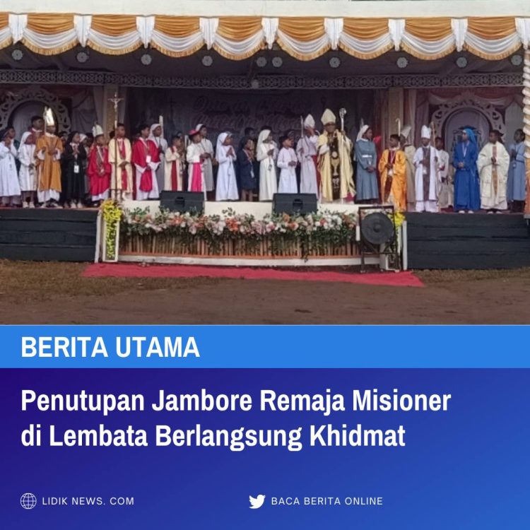 Meski Diguyur Hujan, Penutupan Jambore Remaja Misioner di Lembata Berlangsung Khidmat