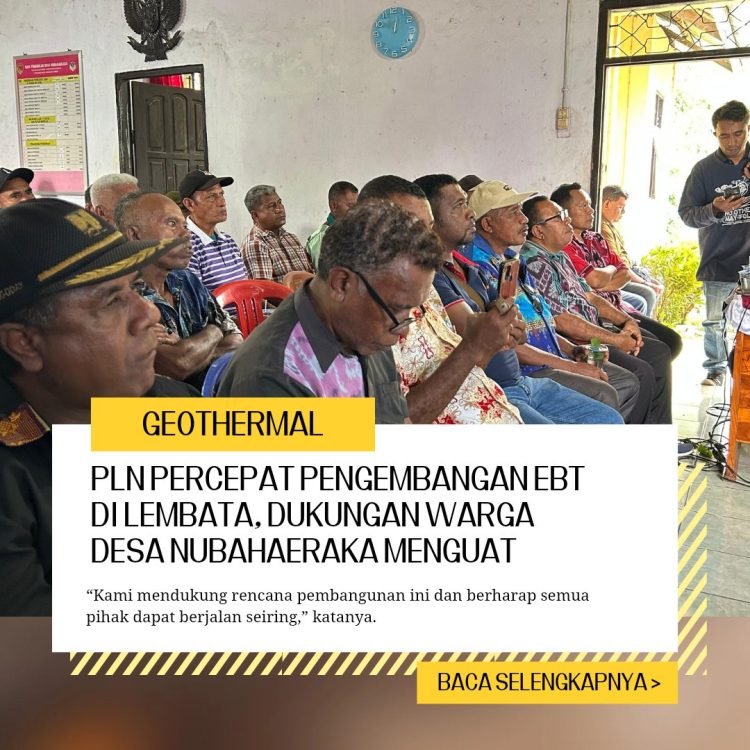 PLN Percepat Pengembangan EBT di Lembata, Dukungan Warga Nubahaeraka Kian Menguat