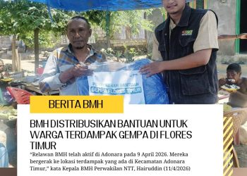 Solidaritas Cepat: BMH Distribusikan Bantuan untuk Warga Terdampak Gempa di Flores Timur