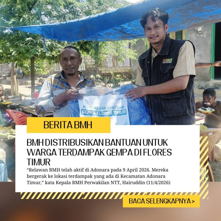 Solidaritas Cepat: BMH Distribusikan Bantuan untuk Warga Terdampak Gempa di Flores Timur