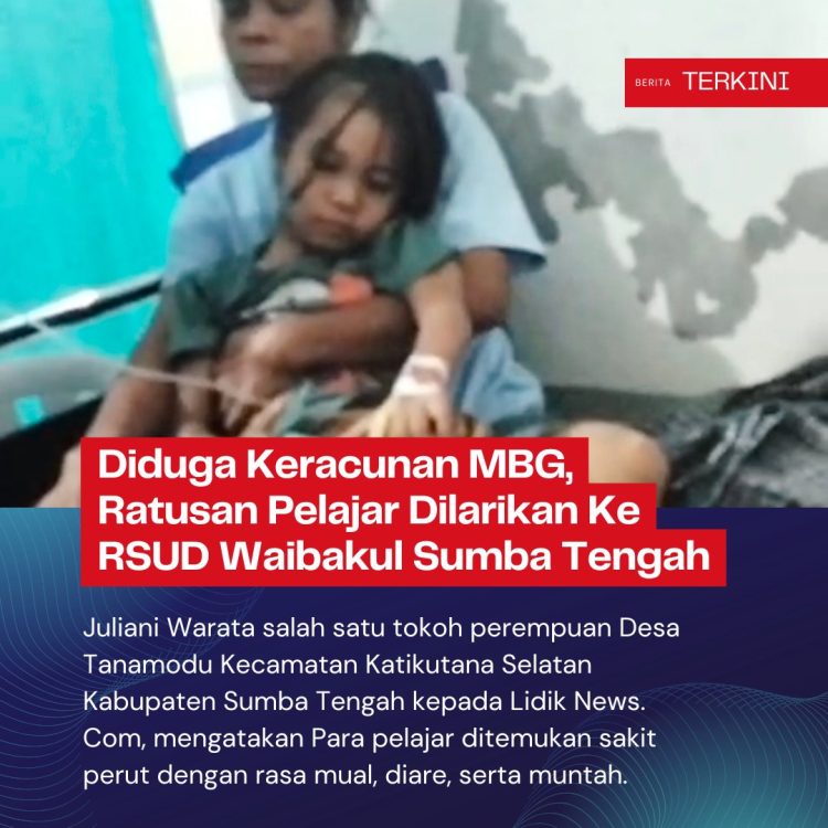 Diduga Keracunan MBG, Ratusan Pelajar Dilarikan Ke RSUD Waibakul Sumba Tengah, Ada Paud Juga