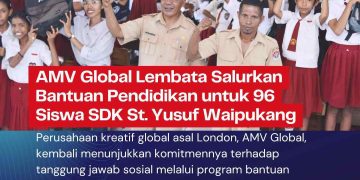 AMV Global Indonesia Cabang Lembata Salurkan Bantuan Pendidikan untuk 96 Siswa SDK St. Yusuf Waipukang