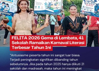 FELITA 2026 Gema di Lembata, 41 Sekolah Ramaikan Karnaval Literasi Terbesar Tahun Ini