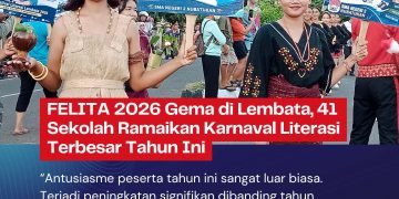 FELITA 2026 Gema di Lembata, 41 Sekolah Ramaikan Karnaval Literasi Terbesar Tahun Ini