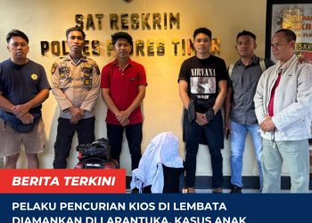 Pelaku Pencurian Kios di Lembata Diamankan di Larantuka, Kasus Anak Berhadapan dengan Hukum Masuk Tahap II