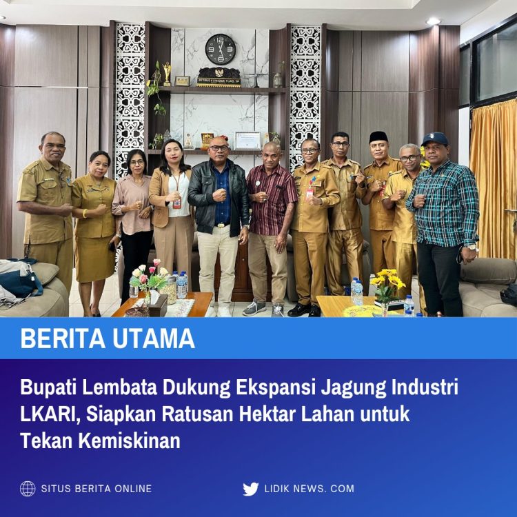 Bupati Lembata Dukung Ekspansi Jagung Industri LKARI, Siapkan Ratusan Hektar Lahan untuk Tekan Kemiskinan