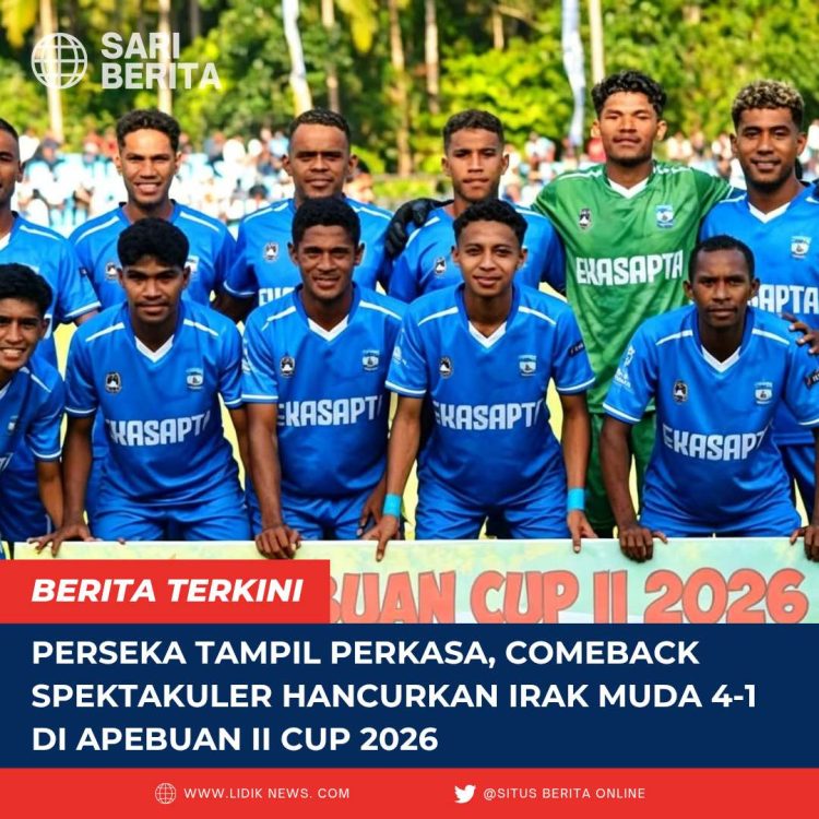 Perseka Tampil Perkasa, Comeback Spektakuler Hancurkan Irak Muda 4-1 di Apebuan II Cup 2026
