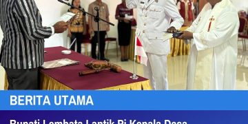 Bupati Lembata Lantik Pj Kepala Desa Laranwutun, Tekankan Peningkatan Pelayanan Publik
