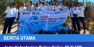 Jaga Kelestarian Pulau Kelor, PLN UIP Nusra Gelar Aksi Bersih Pantai Peringati Hari Lingkungan Hidup