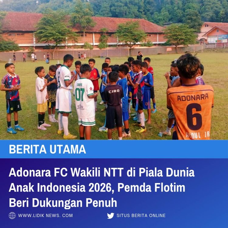 Adonara FC Wakili NTT di Piala Dunia Anak Indonesia 2026, Pemda Flotim Beri Dukungan Penuh