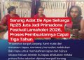 Sarung Adat Ile Ape Seharga Rp25 Juta Jadi Primadona Festival Lamaholot 2026, Proses Pembuatannya Capai Tiga Tahun