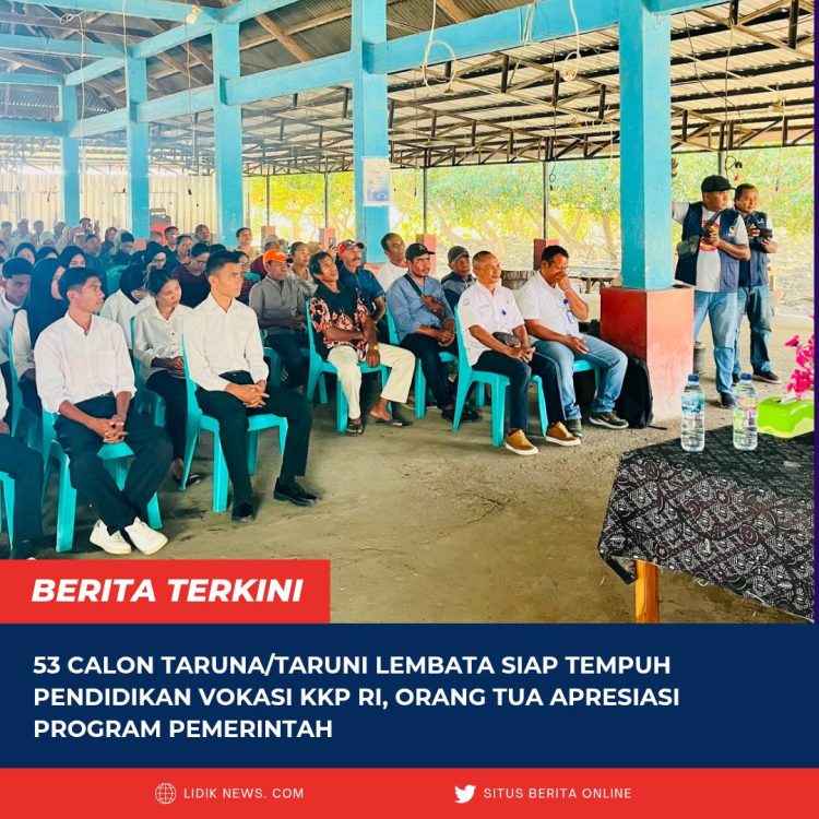 53 Calon Taruna/Taruni Lembata Siap Tempuh Pendidikan Vokasi KKP RI, Orang Tua Apresiasi Program Pemerintah