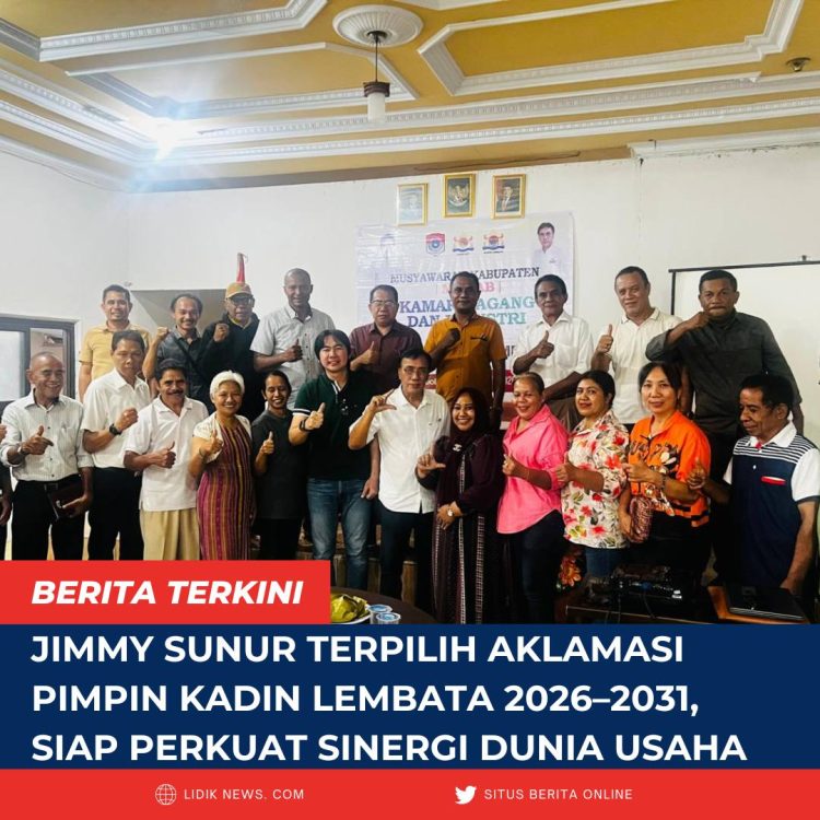 Jimmy Sunur Terpilih Aklamasi Pimpin KADIN Lembata 2026–2031, Siap Perkuat Sinergi Dunia Usaha