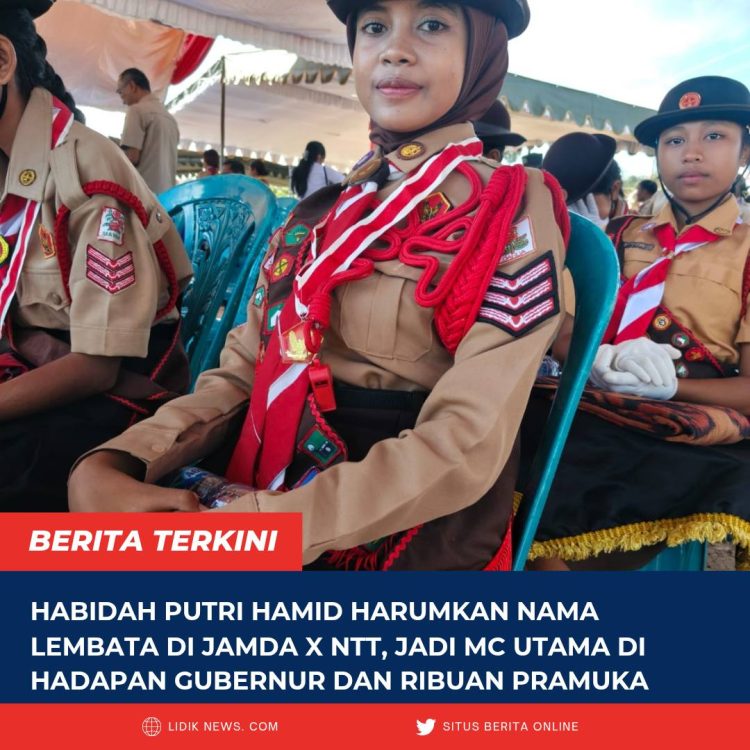 Habidah Putri Hamid Harumkan Nama Lembata di Jamda X NTT, Jadi MC Utama di Hadapan Gubernur dan Ribuan Pramuka