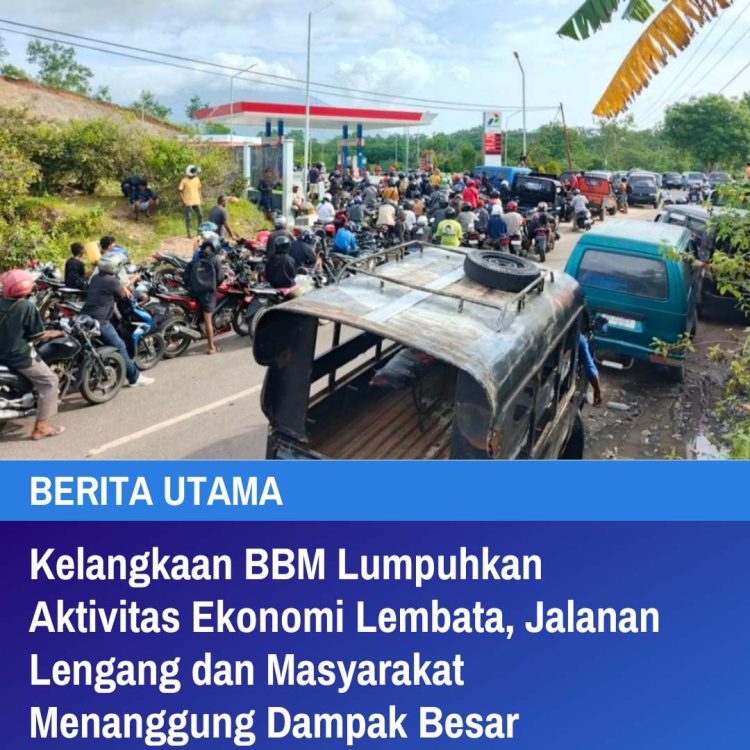 Kelangkaan BBM Lumpuhkan Aktivitas Ekonomi Lembata, Jalanan Lengang dan Masyarakat Menanggung Dampak Besar