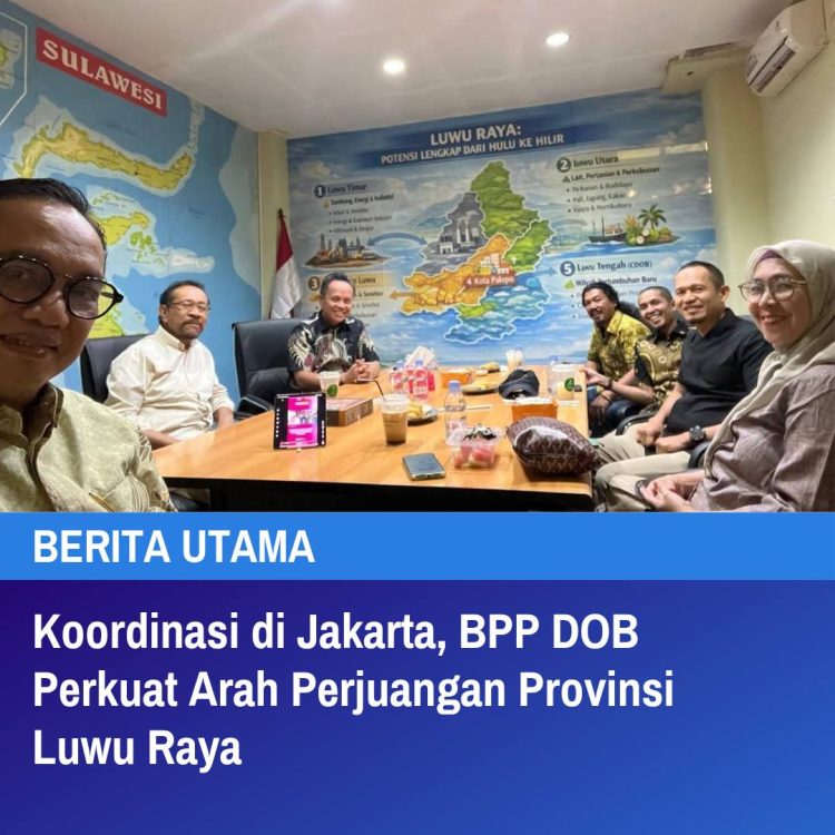 Koordinasi di Jakarta, BPP DOB Perkuat Arah Perjuangan Provinsi Luwu Raya