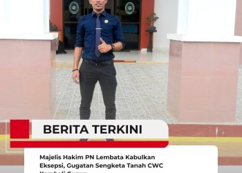 Majelis Hakim PN Lembata Kabulkan Eksepsi, Gugatan Sengketa Tanah CWC Kembali Gugur