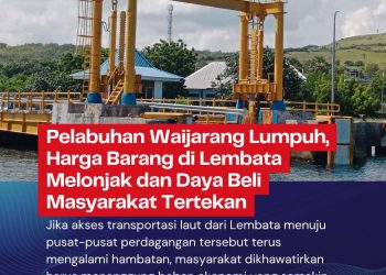 Pelabuhan Waijarang Lumpuh, Harga Barang di Lembata Melonjak dan Daya Beli Masyarakat Tertekan