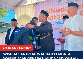 Wisuda Santri Al Wahdah Lembata, Wabup Ajak Generasi Muda Jadikan Al-Qur’an Pedoman Hidup