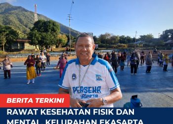 Rawat Kesehatan Fisik dan Mental, Kelurahan Ekasapta Rutin Gelar Senam Lansia