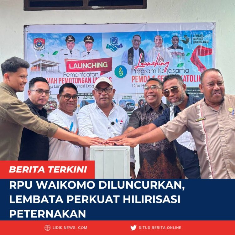 RPU Waikomo Diluncurkan, Lembata Perkuat Hilirisasi Peternakan