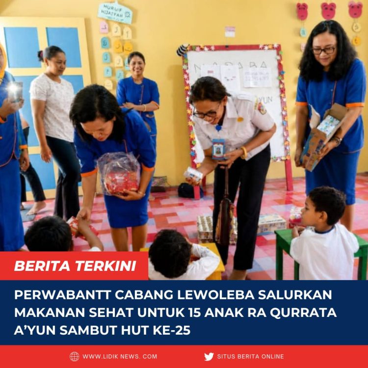 Perwabantt Cabang Lewoleba Salurkan Makanan Sehat untuk 15 Anak RA Qurrata A’Yun Sambut HUT ke-25