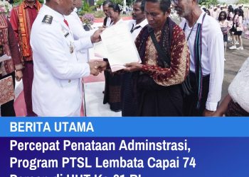 Percepat Penataan Adminstrasi, Program PTSL Lembata Capai 74 Persen di HUT Ke-81 RI