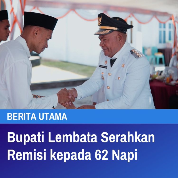 Bupati Lembata Serahkan Remisi kepada 62 Napi