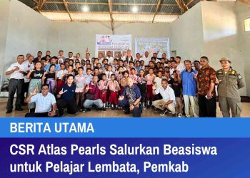 CSR Atlas Pearls Salurkan Beasiswa untuk Pelajar Lembata, Pemkab Dorong Investasi Pendidikan