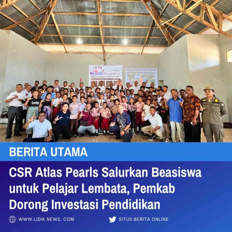 CSR Atlas Pearls Salurkan Beasiswa untuk Pelajar Lembata, Pemkab Dorong Investasi Pendidikan
