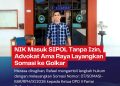 NIK Masuk SIPOL Tanpa Izin, Advokat Ama Raya Layangkan Somasi ke Golkar