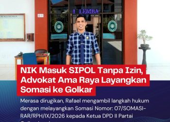 NIK Masuk SIPOL Tanpa Izin, Advokat Ama Raya Layangkan Somasi ke Golkar