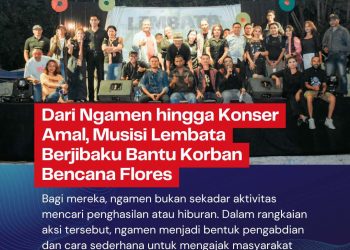 Dari Ngamen hingga Konser Amal, Musisi Lembata Berjibaku Bantu Korban Bencana Flores