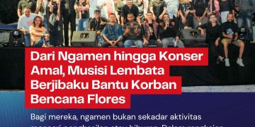 Dari Ngamen hingga Konser Amal, Musisi Lembata Berjibaku Bantu Korban Bencana Flores