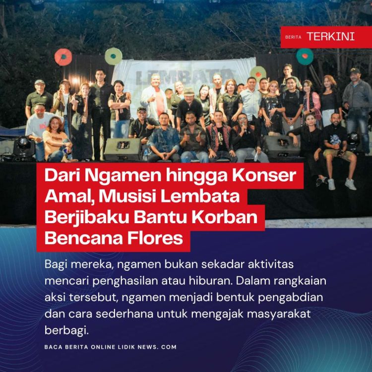 Dari Ngamen hingga Konser Amal, Musisi Lembata Berjibaku Bantu Korban Bencana Flores