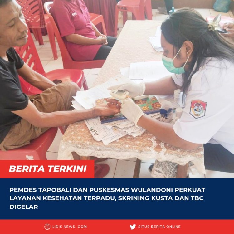 Pemdes Tapobali dan Puskesmas Wulandoni Perkuat Layanan Kesehatan Terpadu, Skrining Kusta dan TBC Digelar
