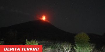 Gunung Ile Lewotolok Kembali Erupsi, 278 Letusan Tercatat dalam Sehari