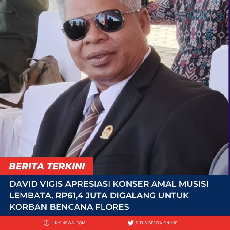 David Vigis Apresiasi Konser Amal Musisi Lembata, Rp61,4 Juta Digalang untuk Korban Bencana Flores